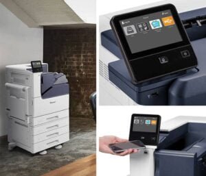collage of 3 photocopiers