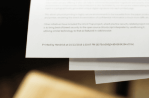printed document
