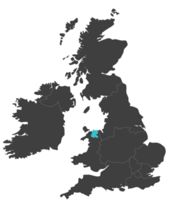 united kingdom map highlighting conwy