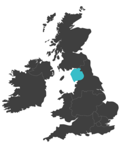 united kingdom map highlighting cumbria