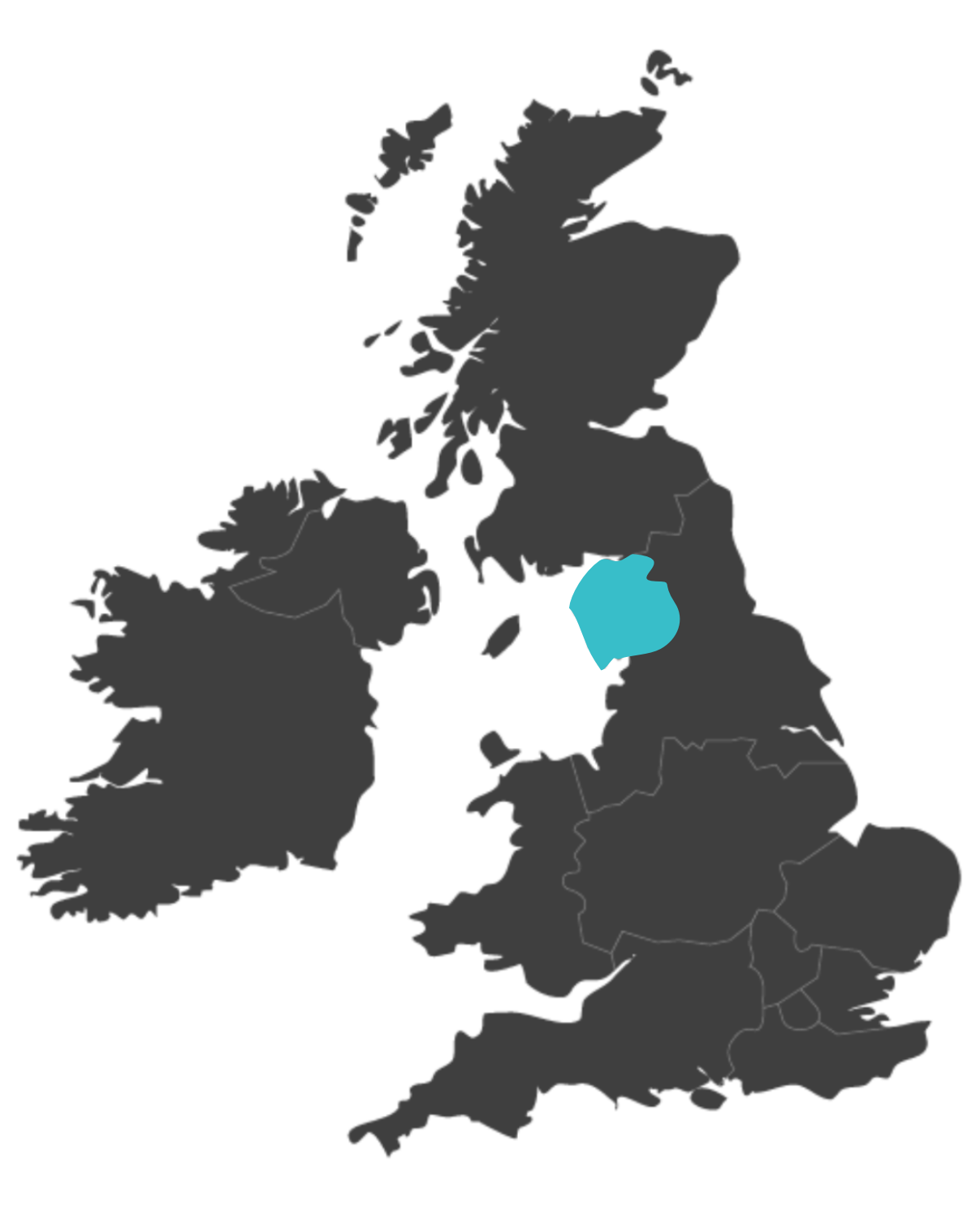 Cumbria united kingdom map highlighting cumbria