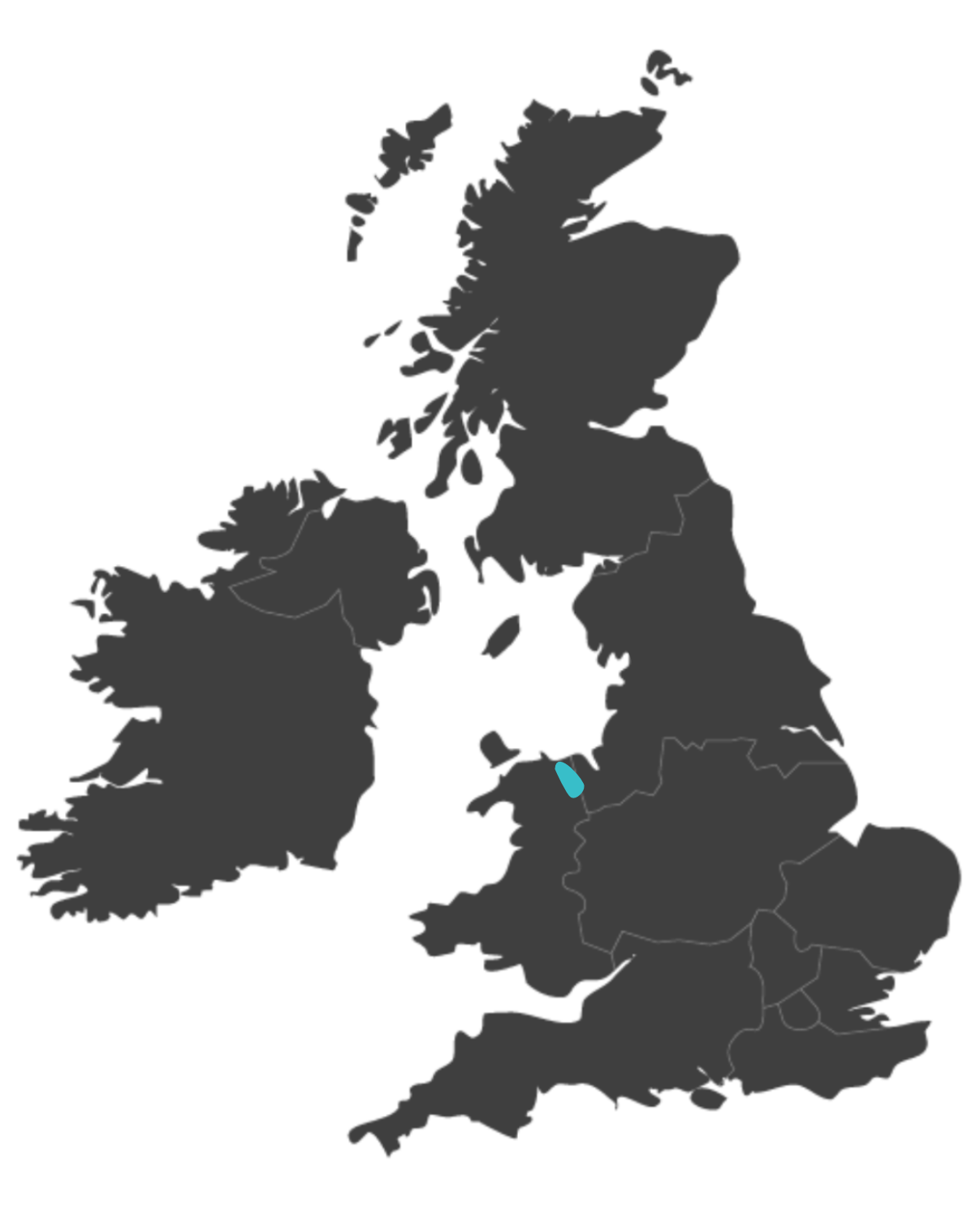 Flintshire united kingdom map highlighting flintshire