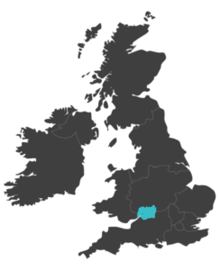 united kingdom map highlighting Gloucestershire