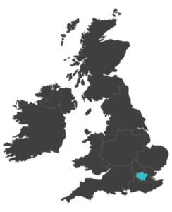 united kingdom map highlighting greater london