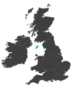 united kingdom map highlighting isle of man