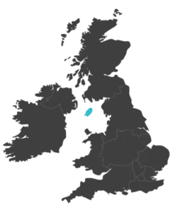 united kingdom map highlighting isle of man