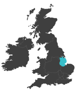 united kingdom map highlighting Lincolnshire
