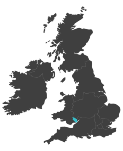 united kingdom map highlighting monmouthshire