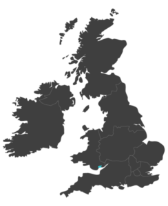 united kingdom map highlighting newport