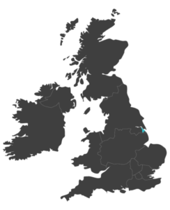 united kingdom map highlighting North East Lincolnshire