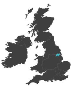 united kingdom map highlighting North Lincolnshire