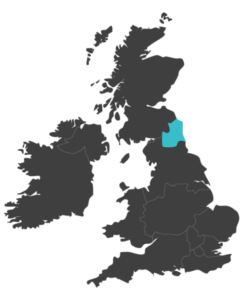 united kingdom map highlighting Northumberland