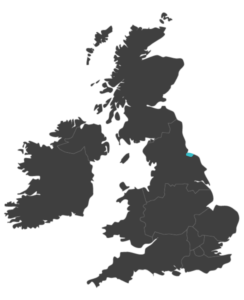 united kingdom map highlighting Redcar and Cleveland