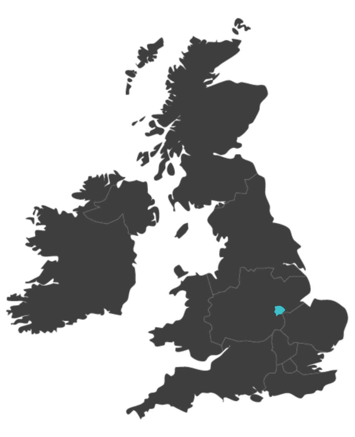 Rutland united kingdom map highlighting rutland