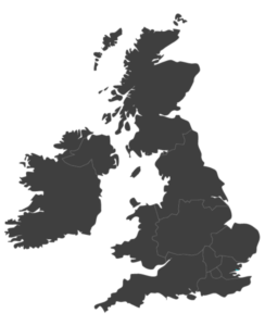 united kingdom map highlighting Southend-on-Sea