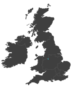 united kingdom map highlighting Stoke-on-Trent