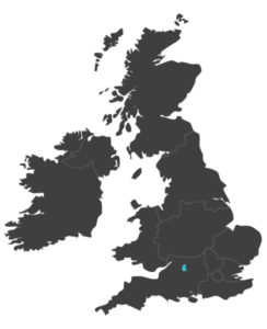 united kingdom map highlighting Swindon