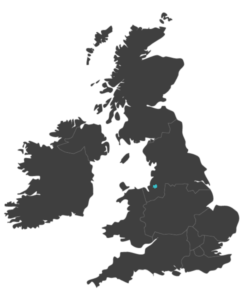 united kingdom map highlighting Warrington
