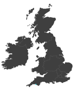 united kingdom map highlighting plymouth
