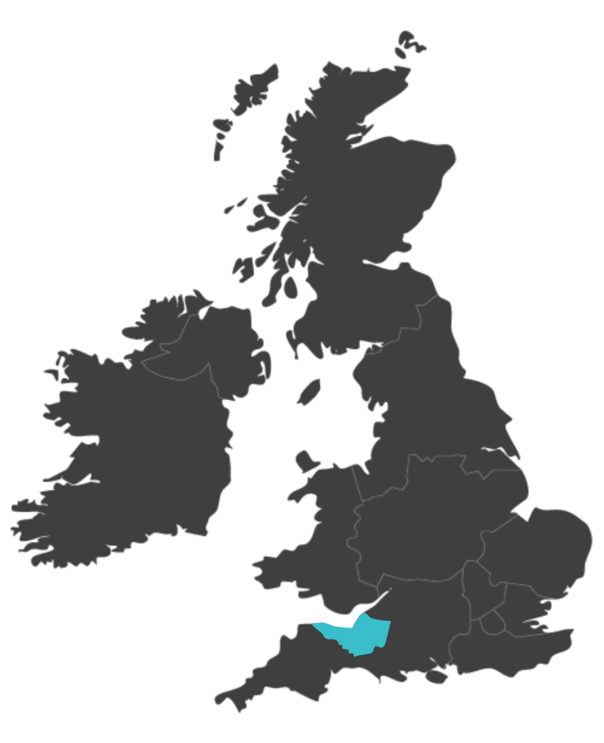 united kingdom map highlighting somerset